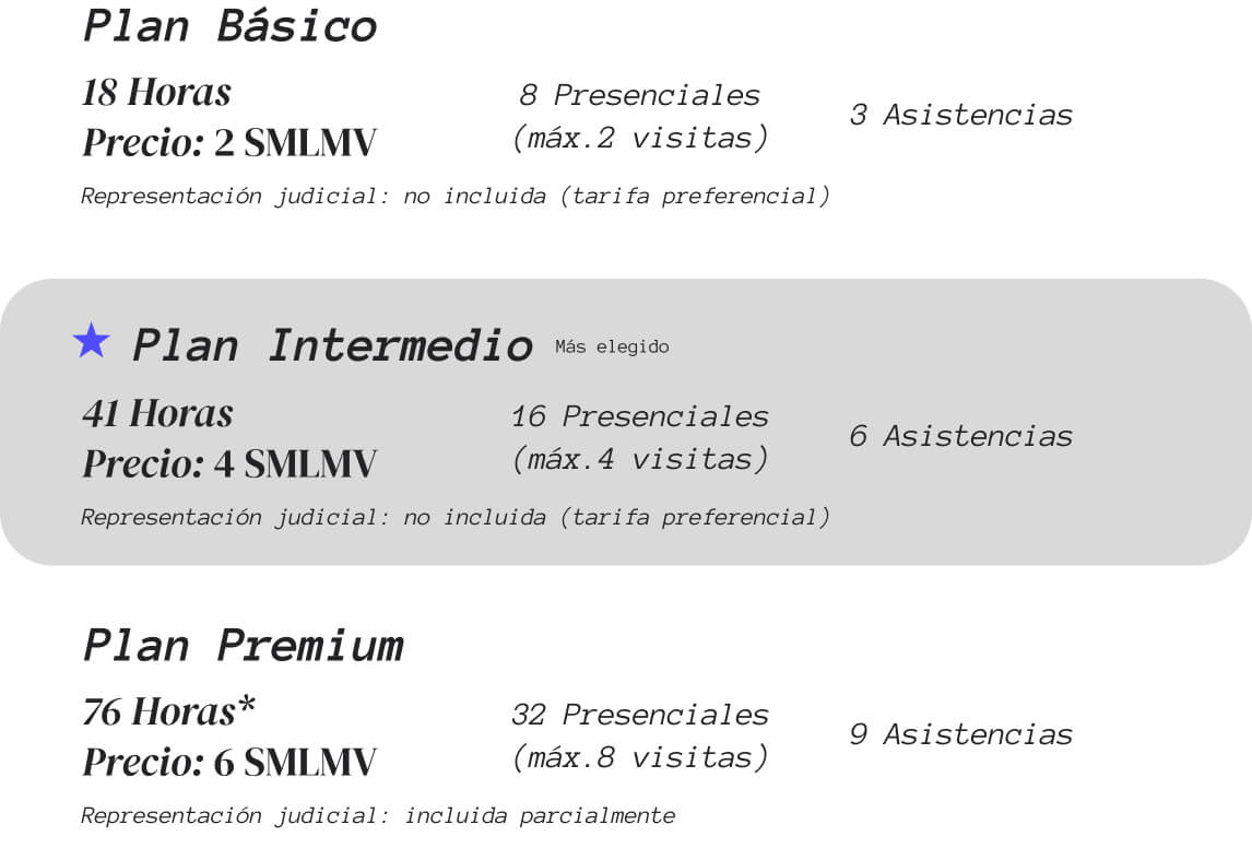 Valor de los planes de asesoria permanente para empreas